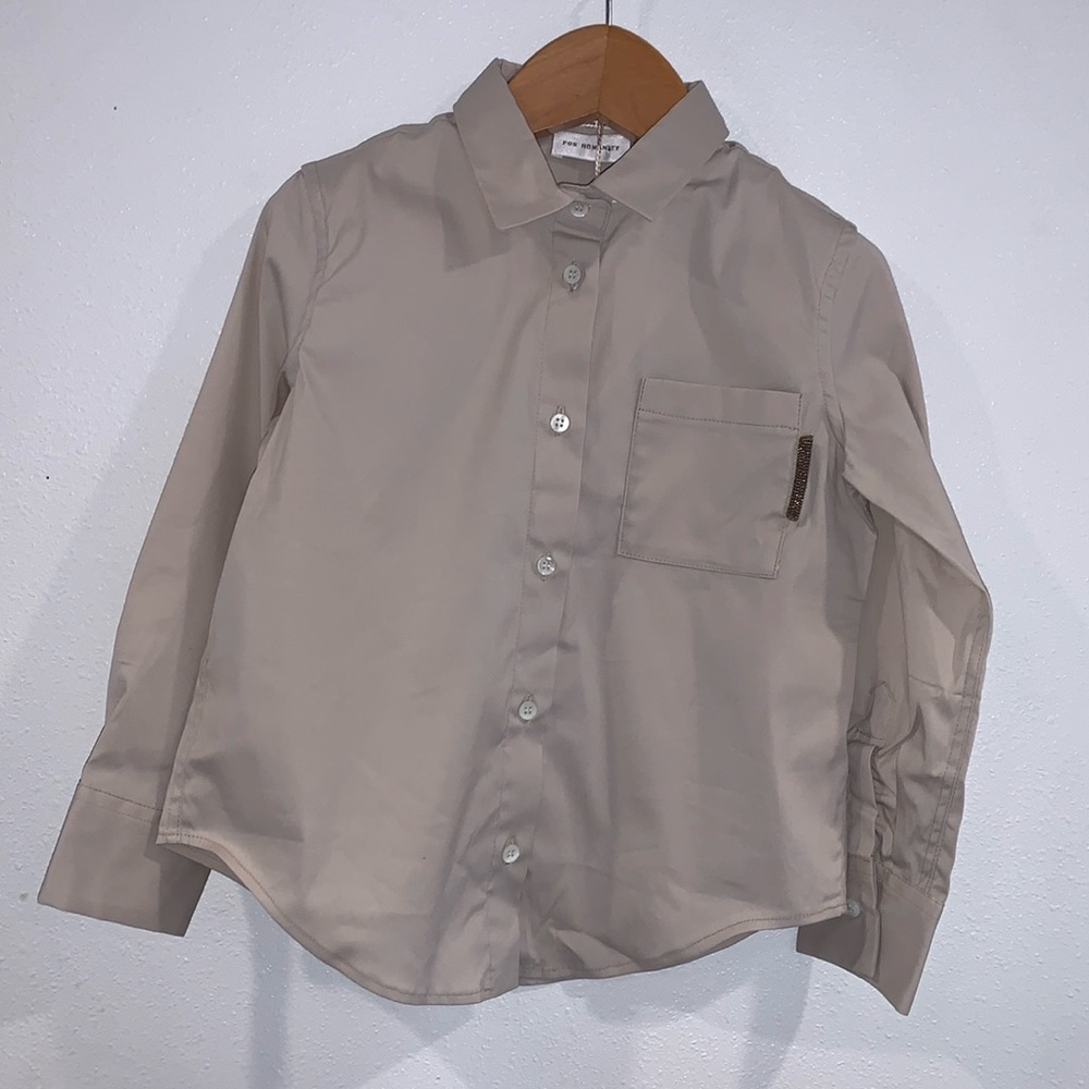 BRUNELLO CUCINELLI BUTTOM UP SHIRT SIZE 4 unisex